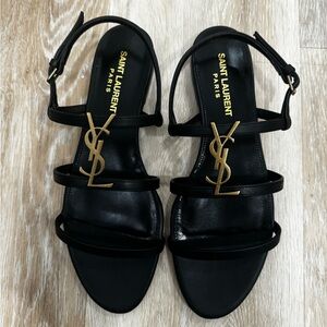 YSL Cassandra Leather Sandals size 37